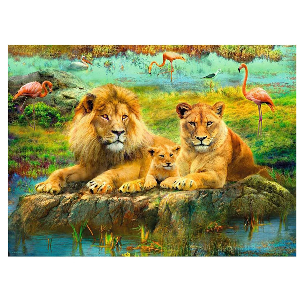 Ravensburger 500 Piece Puzzle - Lions in the Savannah