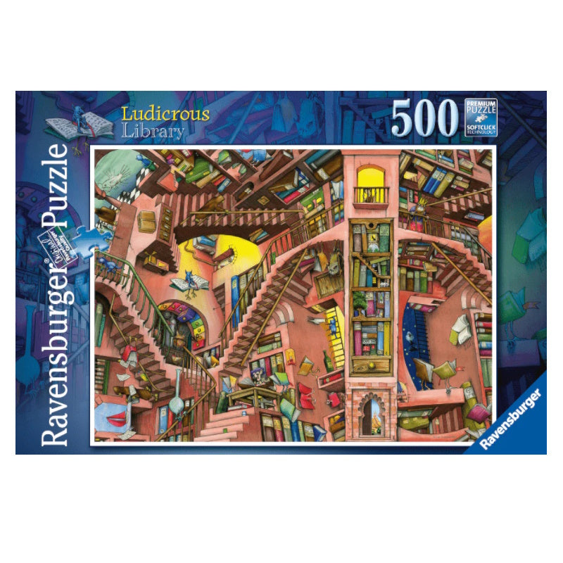 Ravensburger 500 Piece Puzzle - Ludicrous Library