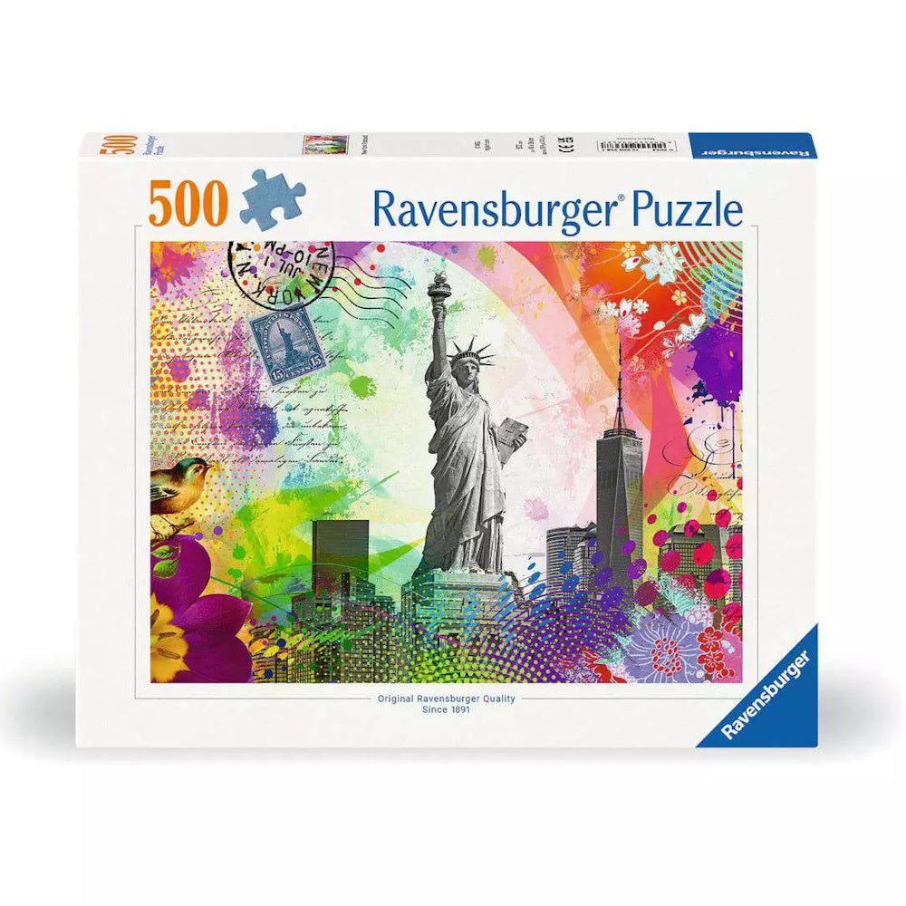 Ravensburger 500 Piece Puzzle - New York Postcard