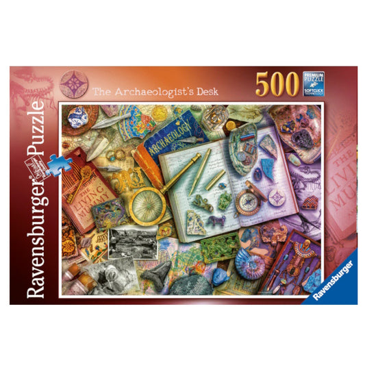 Ravensburger 500 Piece Puzzle - The Archaeologist's Desk