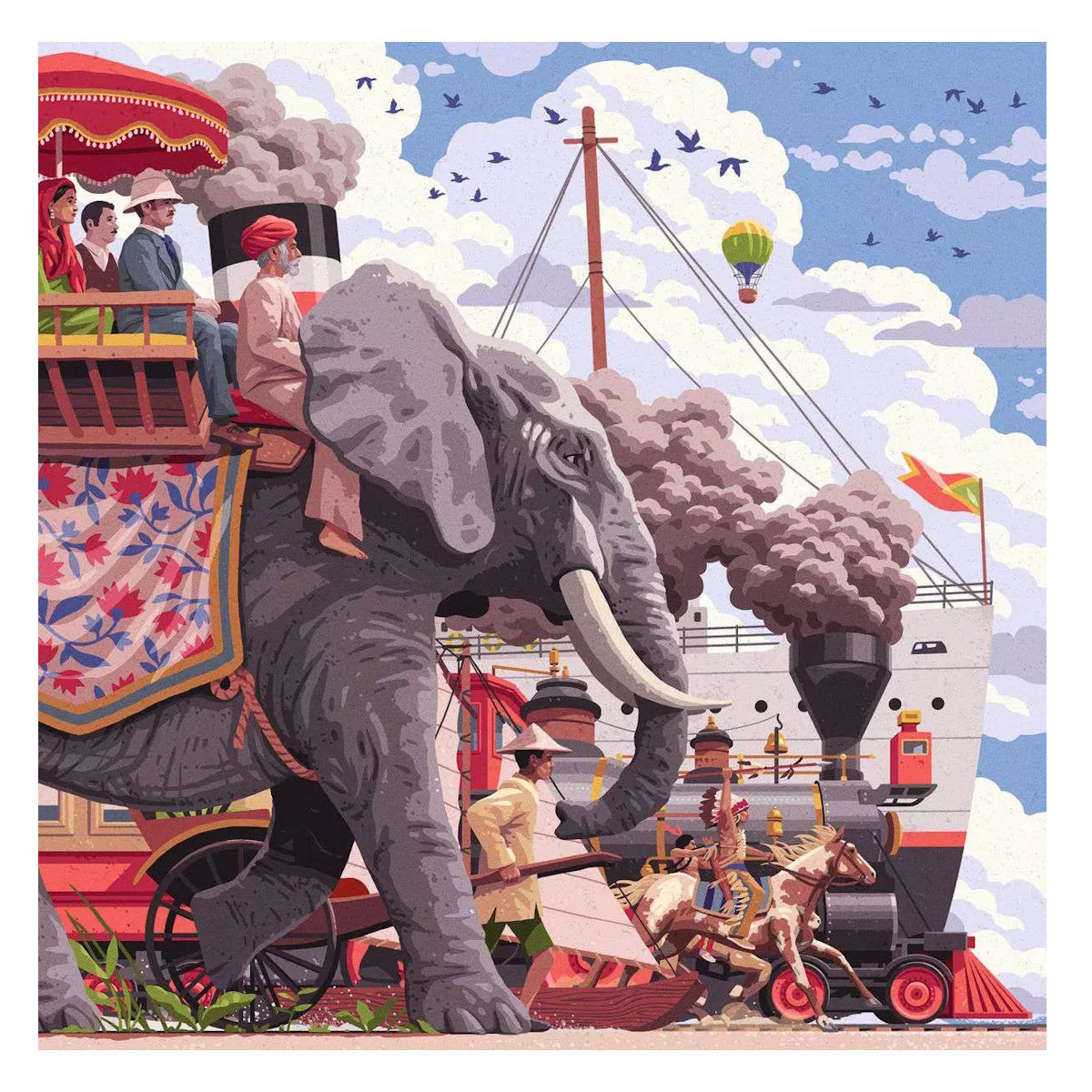 Ravensburger Art & Soul 750 Piece Puzzle - Around the World in 80 Days