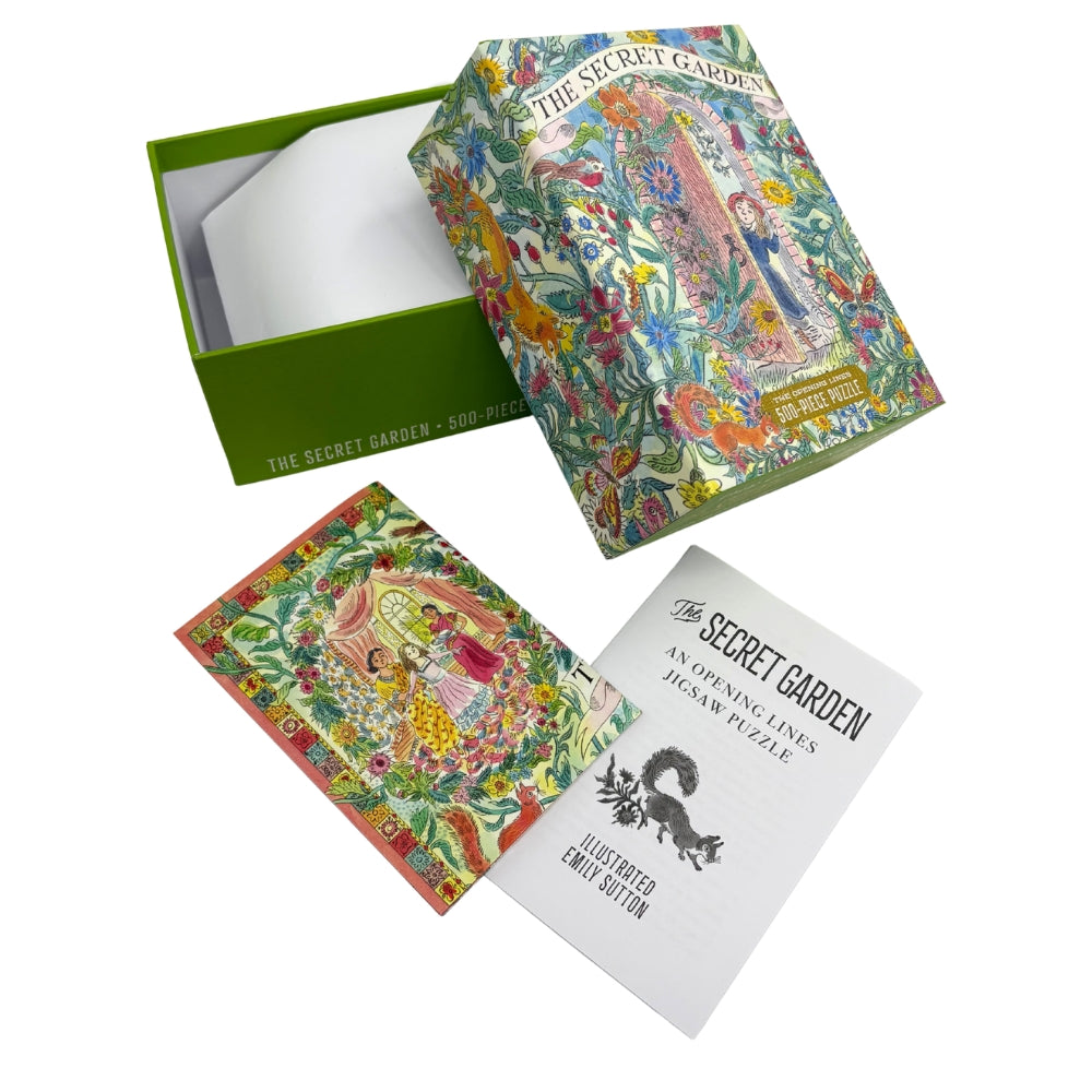 The Opening Lines 500 Piece Puzzle - The Secret Garden