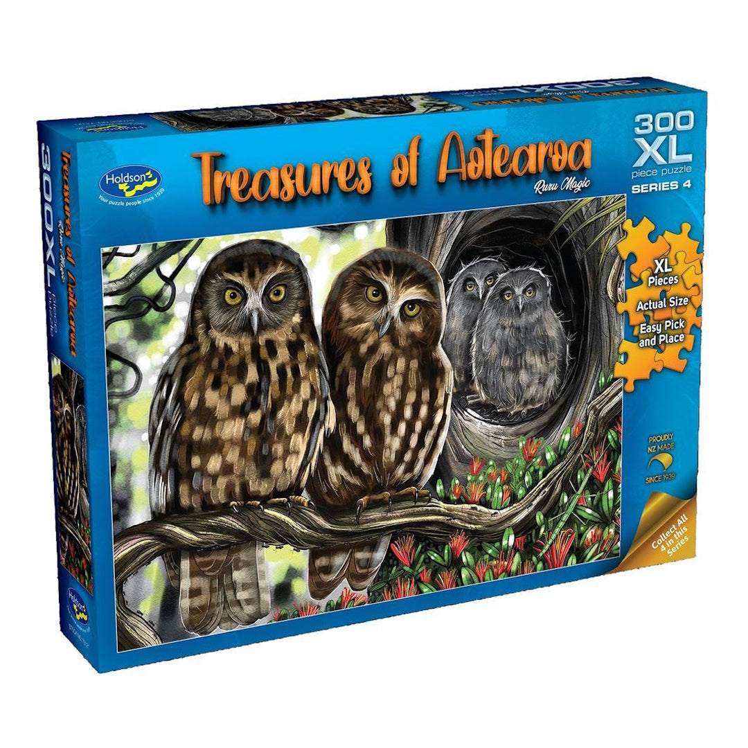 Holdson Treasures of Aotearoa 300XL Piece Puzzle - Ruru Magic