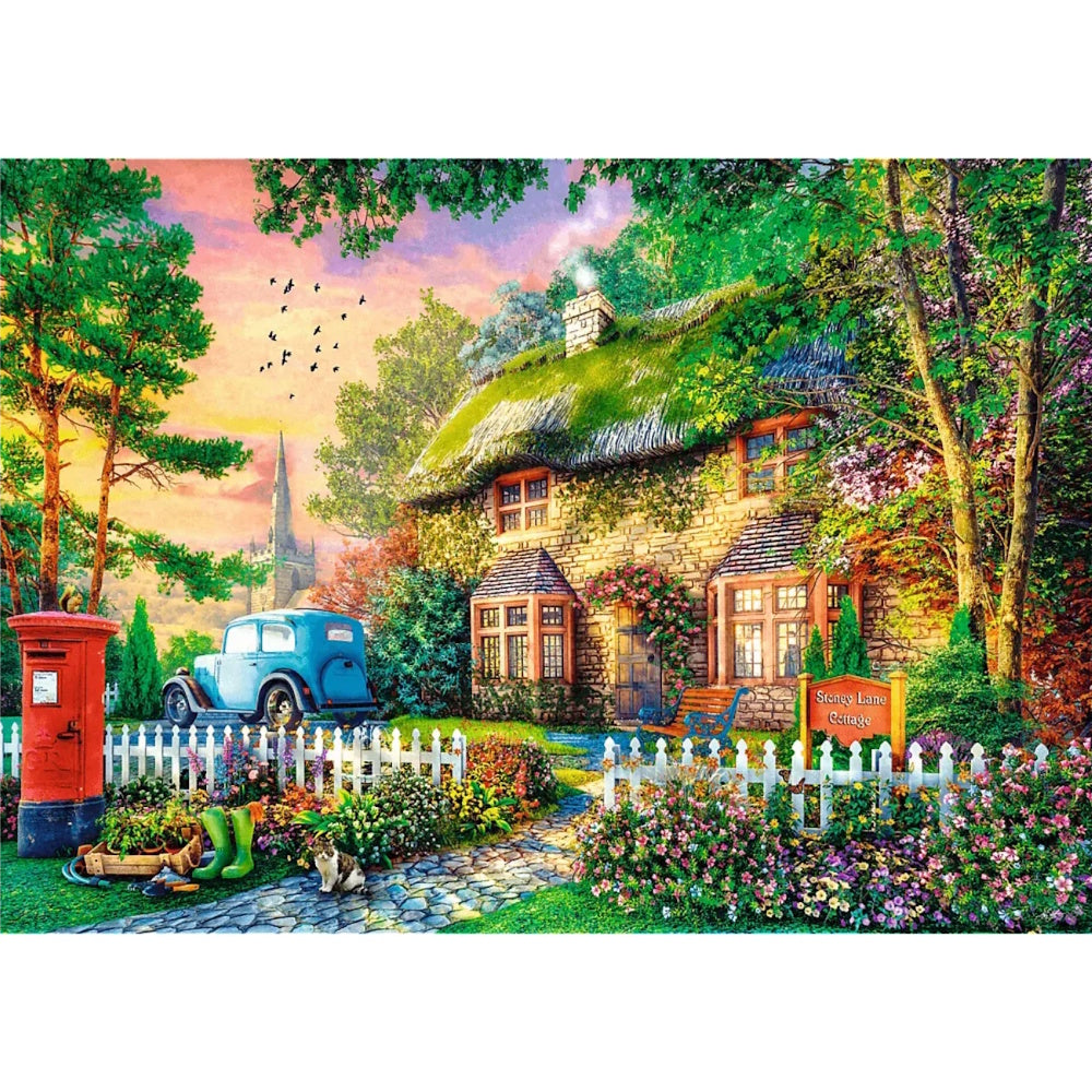 Trefl 1000 Piece Puzzle - Tea Time: Stoney Lane Cottage