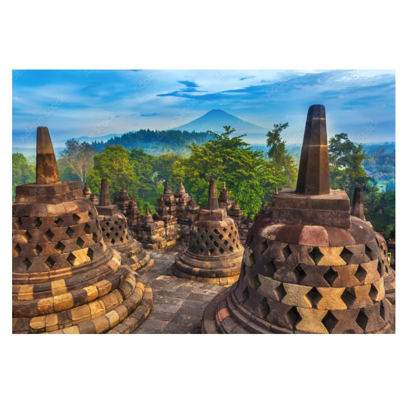 Borobudur Temple, Indonesia - 1000 Piece Puzzle