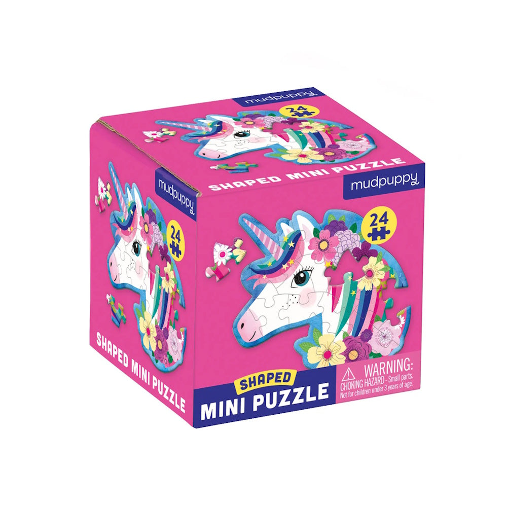Unicorn 24 Piece Shaped Mini Puzzle