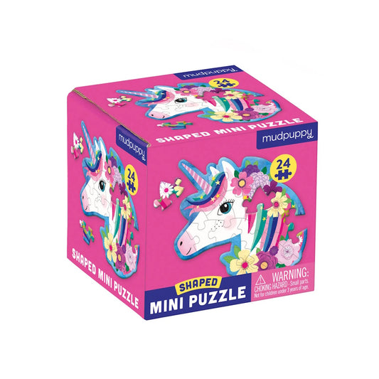 Unicorn 24 Piece Shaped Mini Puzzle