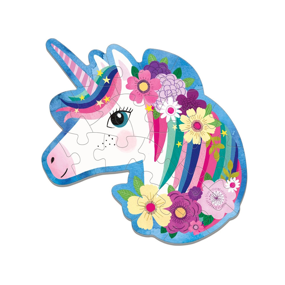 Unicorn 24 Piece Shaped Mini Puzzle
