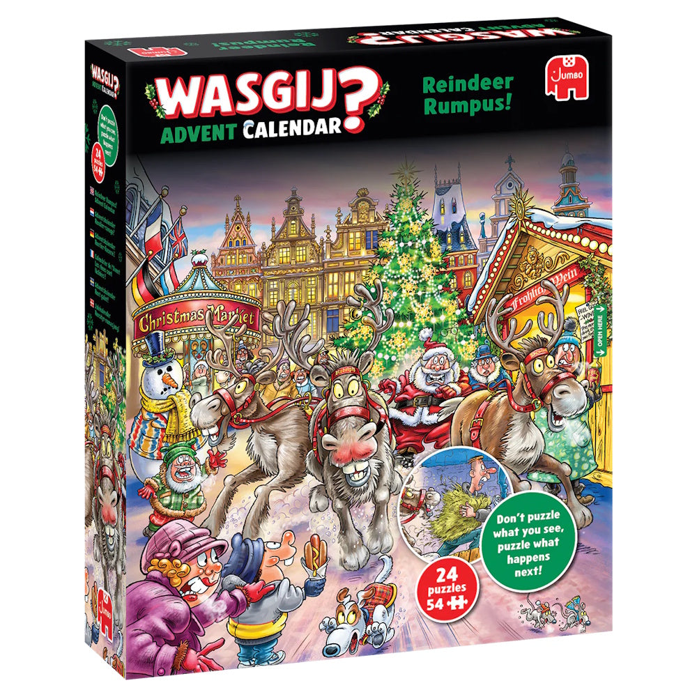 Wasgij? Reindeer Rumpus Advent Calendar 24 x 54 Piece Puzzles