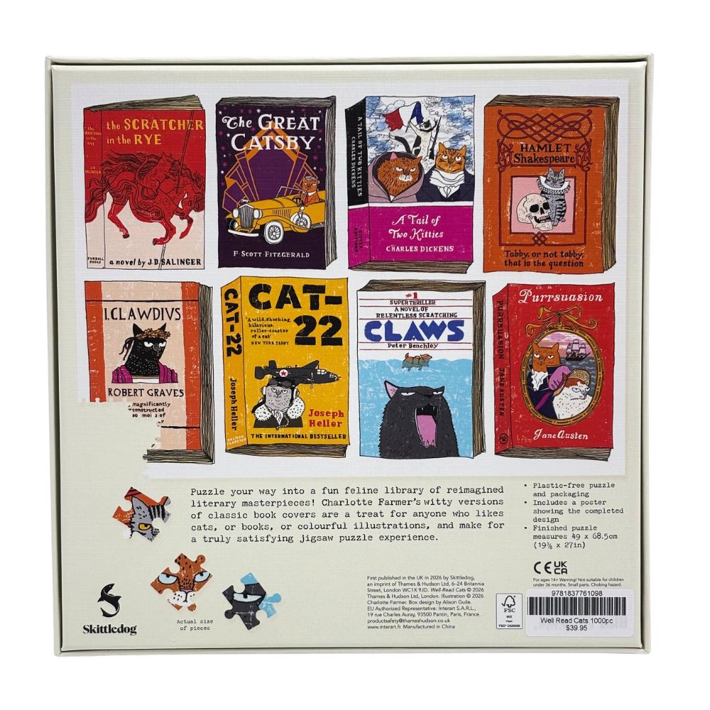 Well-Read Cats 1000 Piece Puzzle