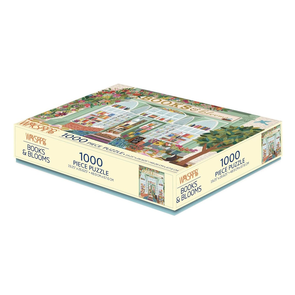WerkShoppe 1000 Piece Puzzle - Books & Blooms