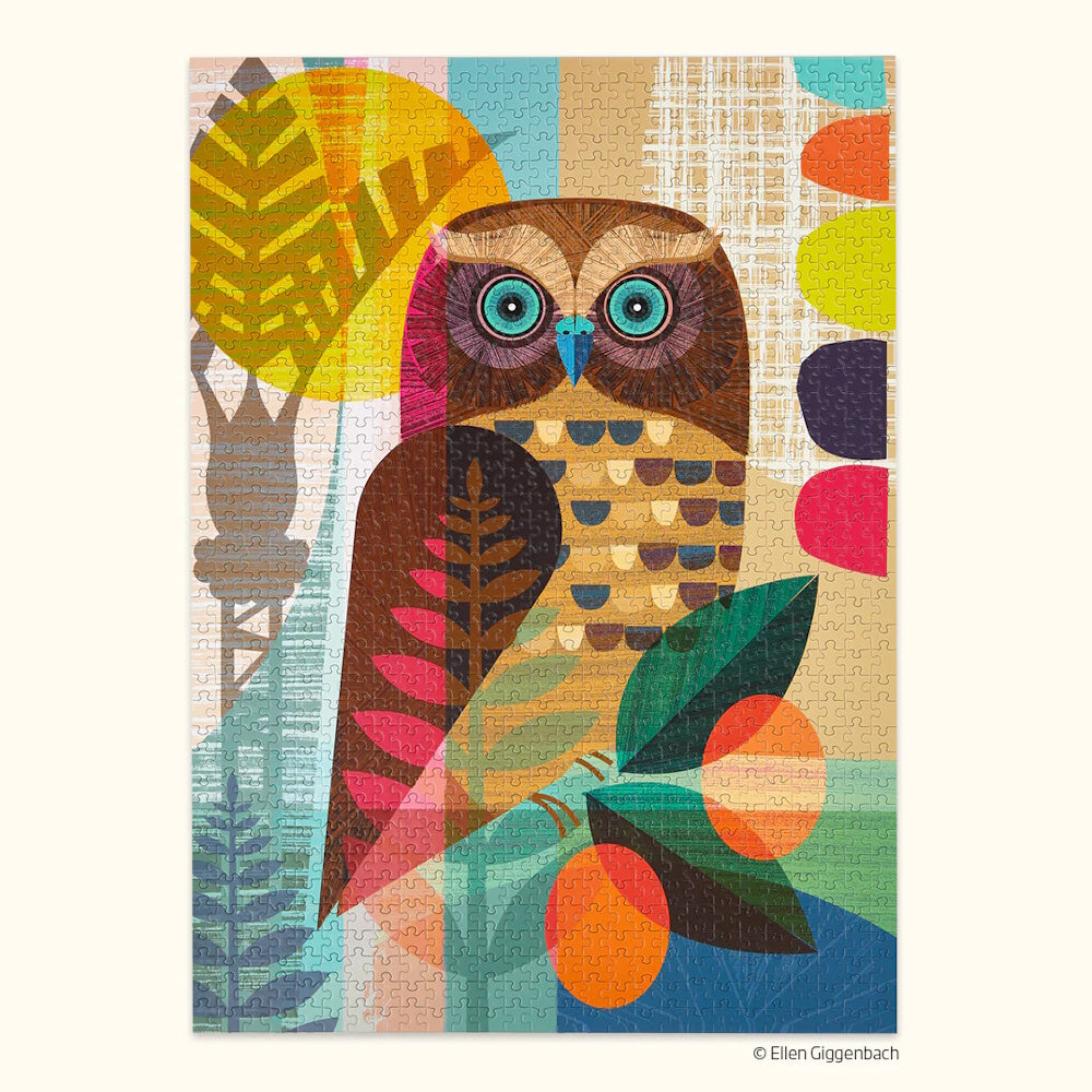 WerkShoppe 1000 Piece Puzzle - Ruru Owl