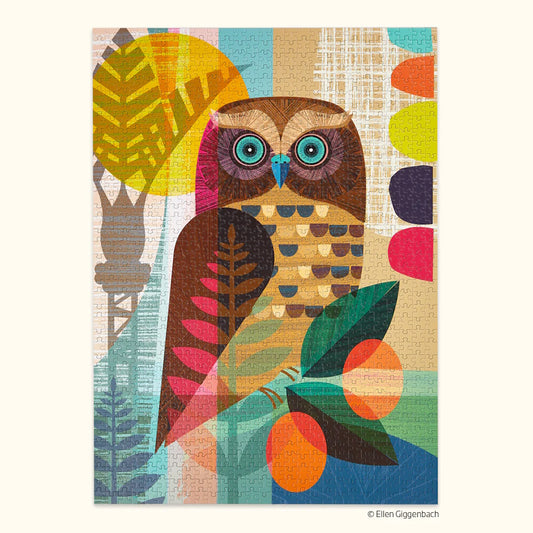 WerkShoppe 1000 Piece Puzzle - Ruru Owl