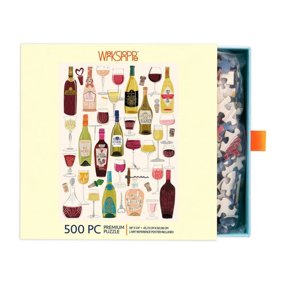 WerkShoppe 500 Piece Puzzle - Wine Tasting