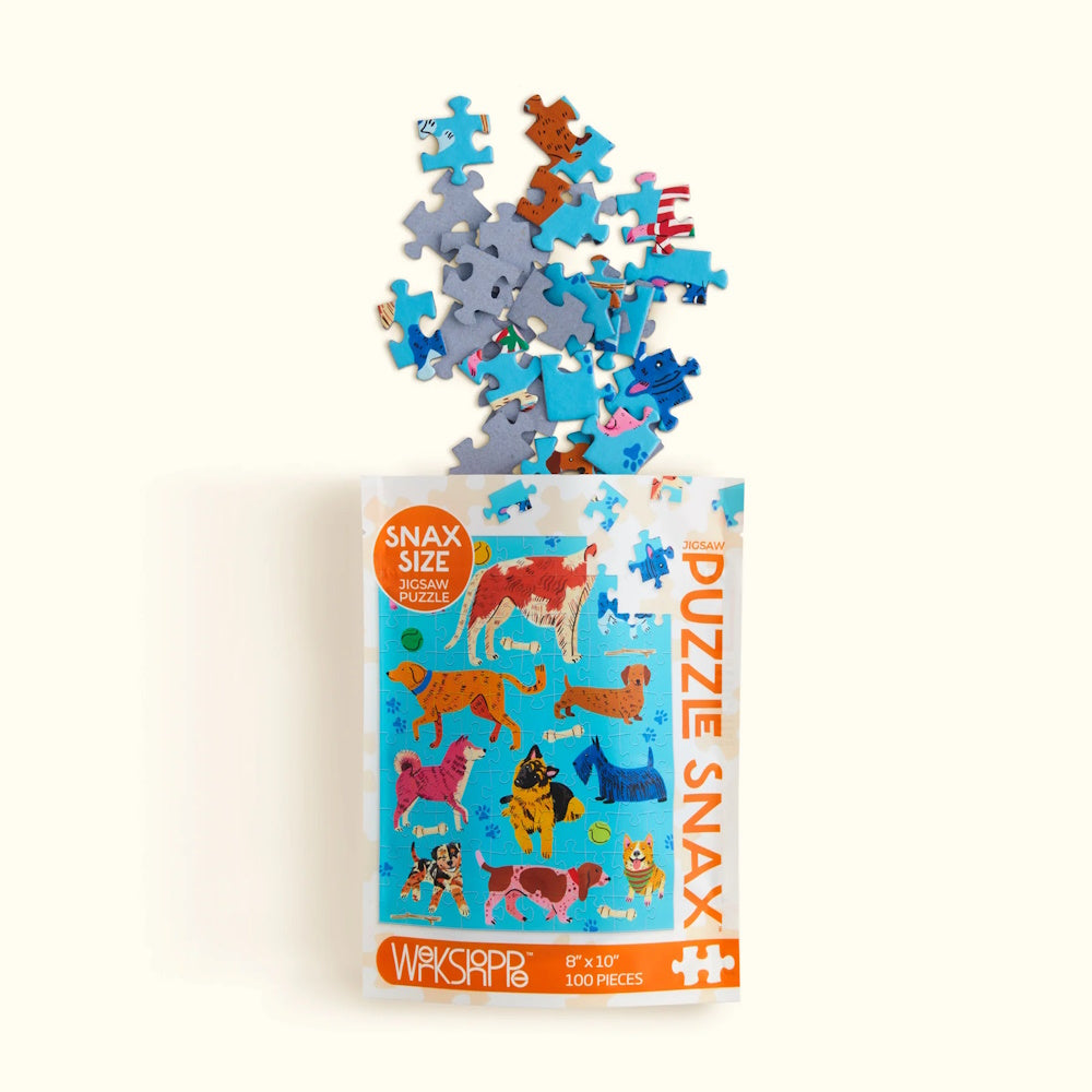 WerkShoppe 100 Piece Puzzle Snax - Pooches Playtime
