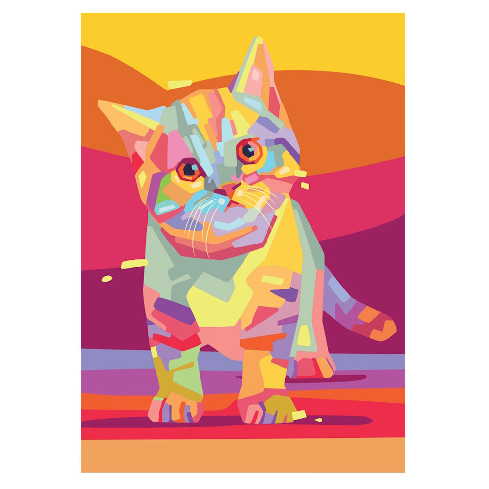Yazz 1000 Piece Puzzle - Colourful Kitty
