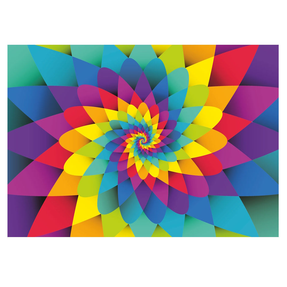 Yazz 1000 Piece Puzzle - Rainbow Spiral