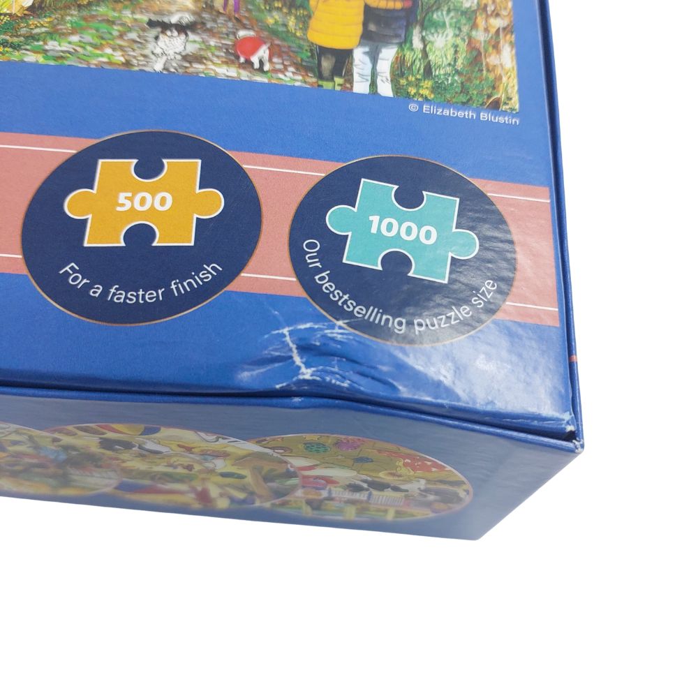 Gibsons 4 x 500 Piece Jigsaw Puzzles - A Dog's Life (Damaged Box)