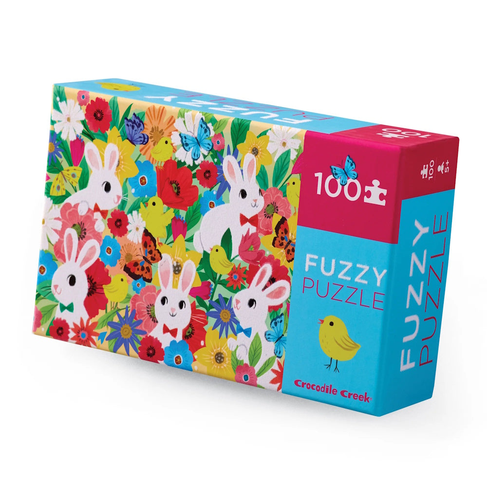Crocodile Creek 100 Piece Fuzzy Puzzle - Bunny