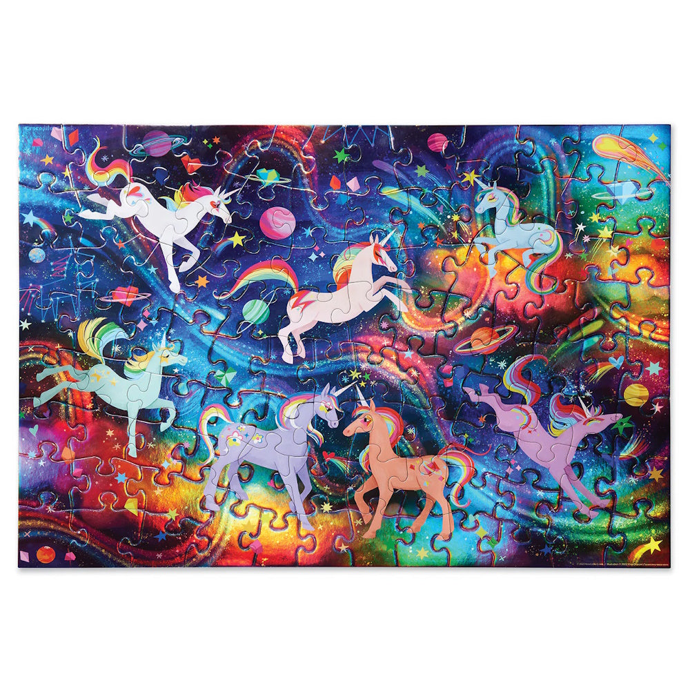 Crocodile Creek 100 Piece Holographic Puzzle - Unicorn Galaxy