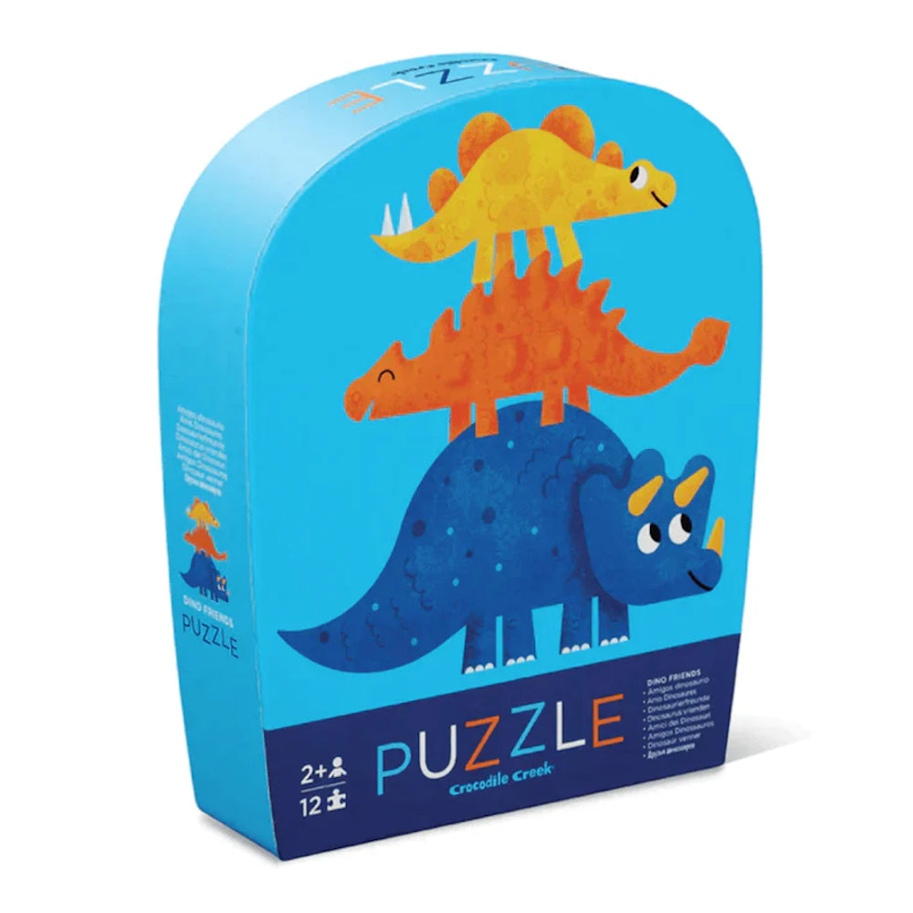 Crocodile Creek 12 Piece Mini Puzzle - Dino Friends