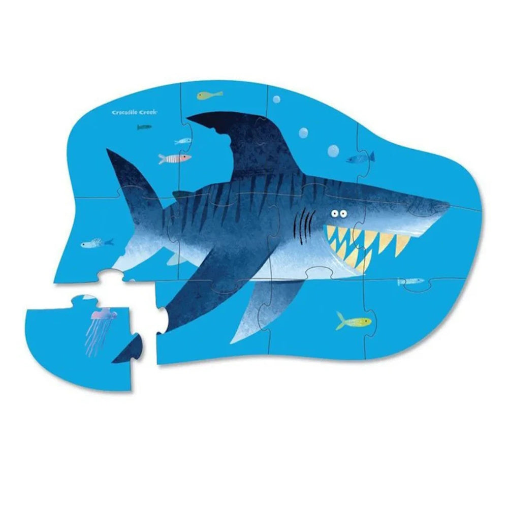 Crocodile Creek 12 Piece Mini Puzzle - Shark City