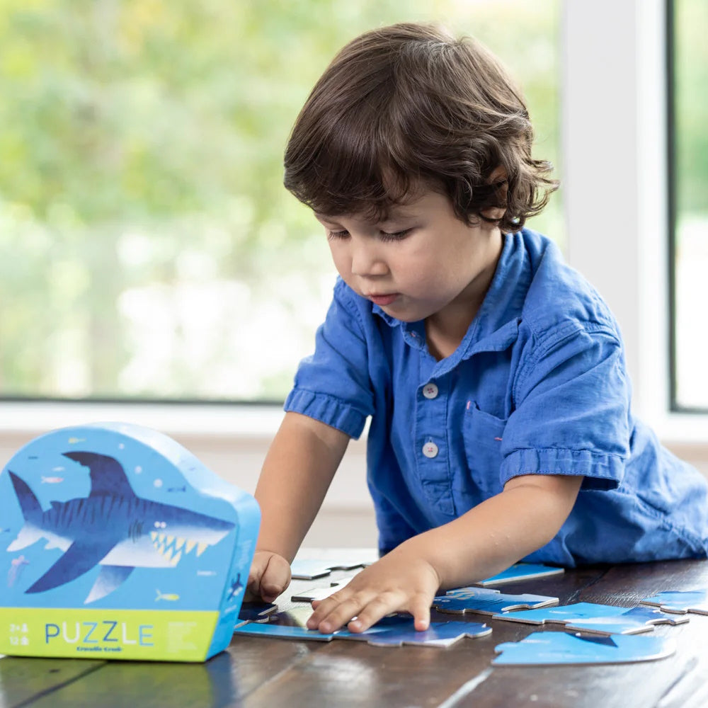 Crocodile Creek 12 Piece Mini Puzzle - Shark City