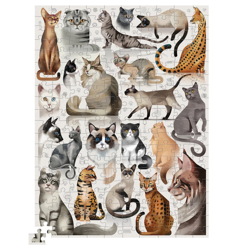Crocodile Creek 200 Piece Puzzle - Cat Breeds