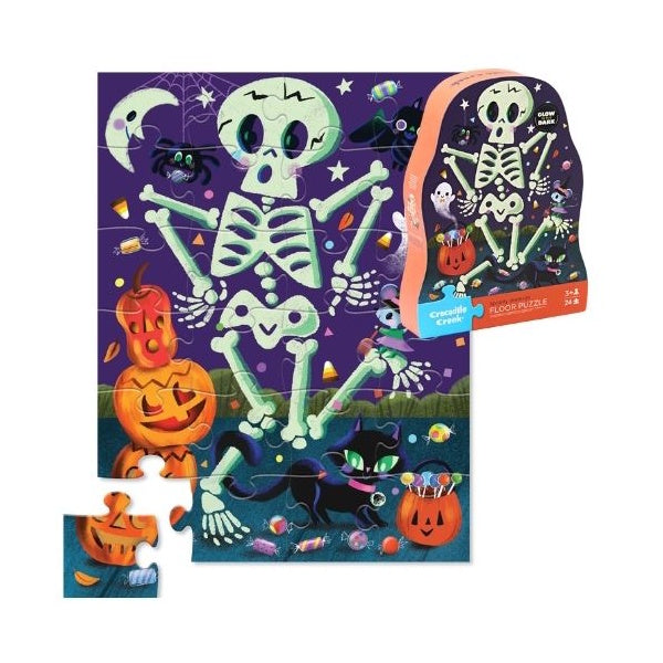 Crocodile Creek 24 Piece Puzzle - Spooky Skeleton
