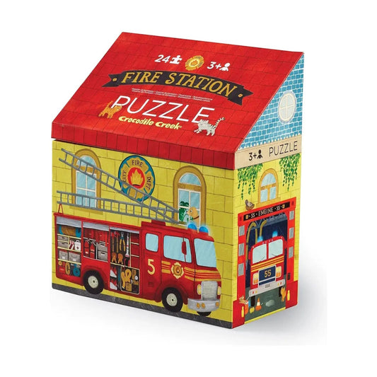 Crocodile Creek 24 Piece Puzzle - Fire Station