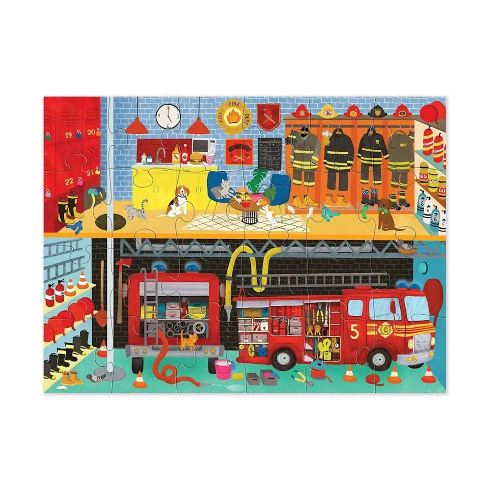 Crocodile Creek 24 Piece Puzzle - Fire Station