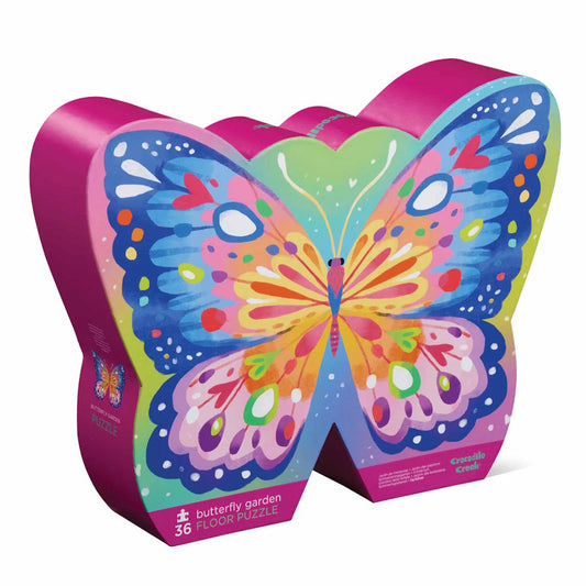 Crocodile Creek 36 Piece Floor Puzzle - Butterfly Garden