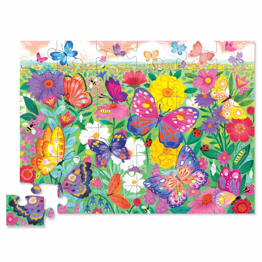 Crocodile Creek 36 Piece Floor Puzzle - Butterfly Garden