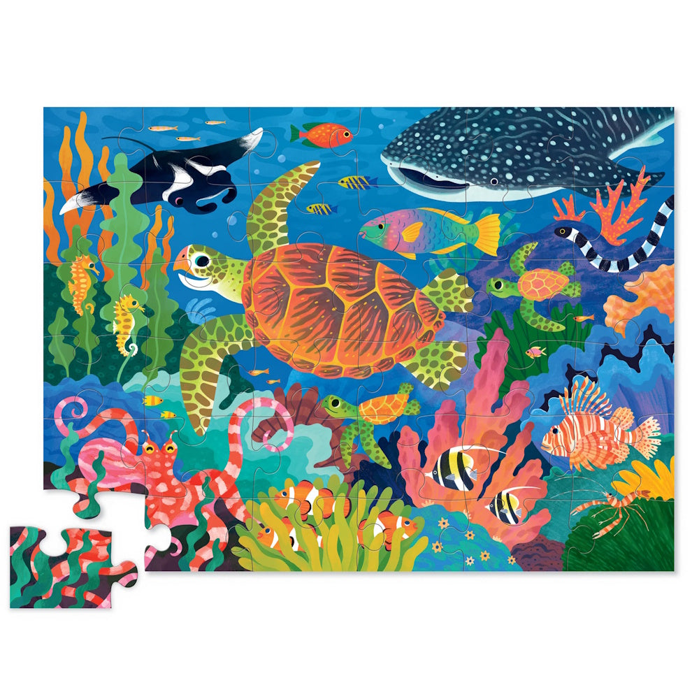 Crocodile Creek 36 Piece Floor Puzzle - Sea Turtle