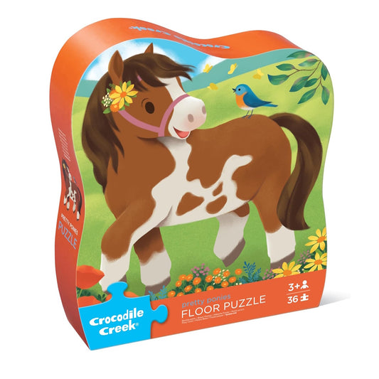 Crocodile Creek 36 Piece Floor Puzzle - Pretty Ponies
