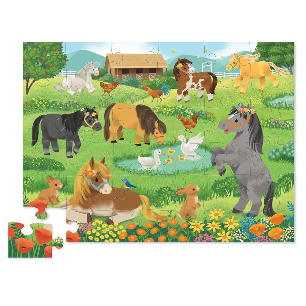 Crocodile Creek 36 Piece Floor Puzzle - Pretty Ponies