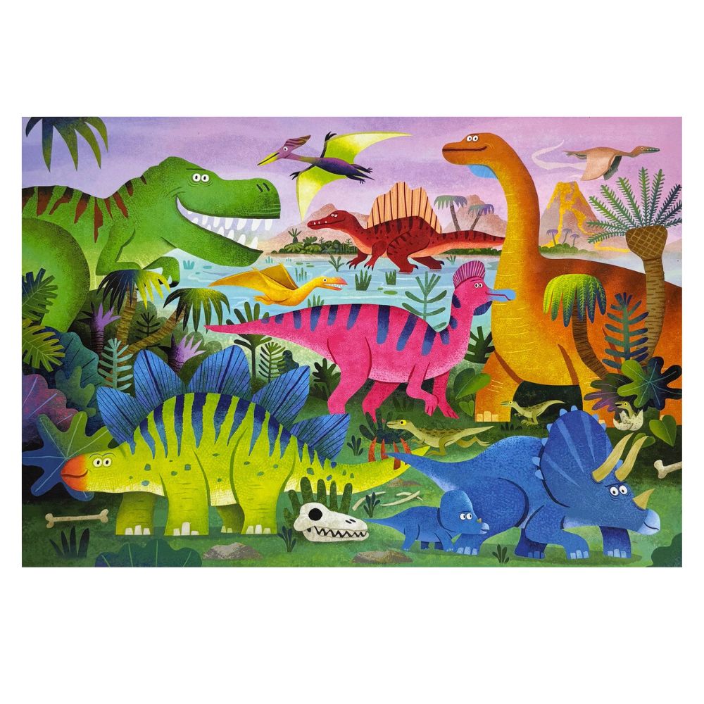 Crocodile Creek 48 Piece Puzzle - Dino Land