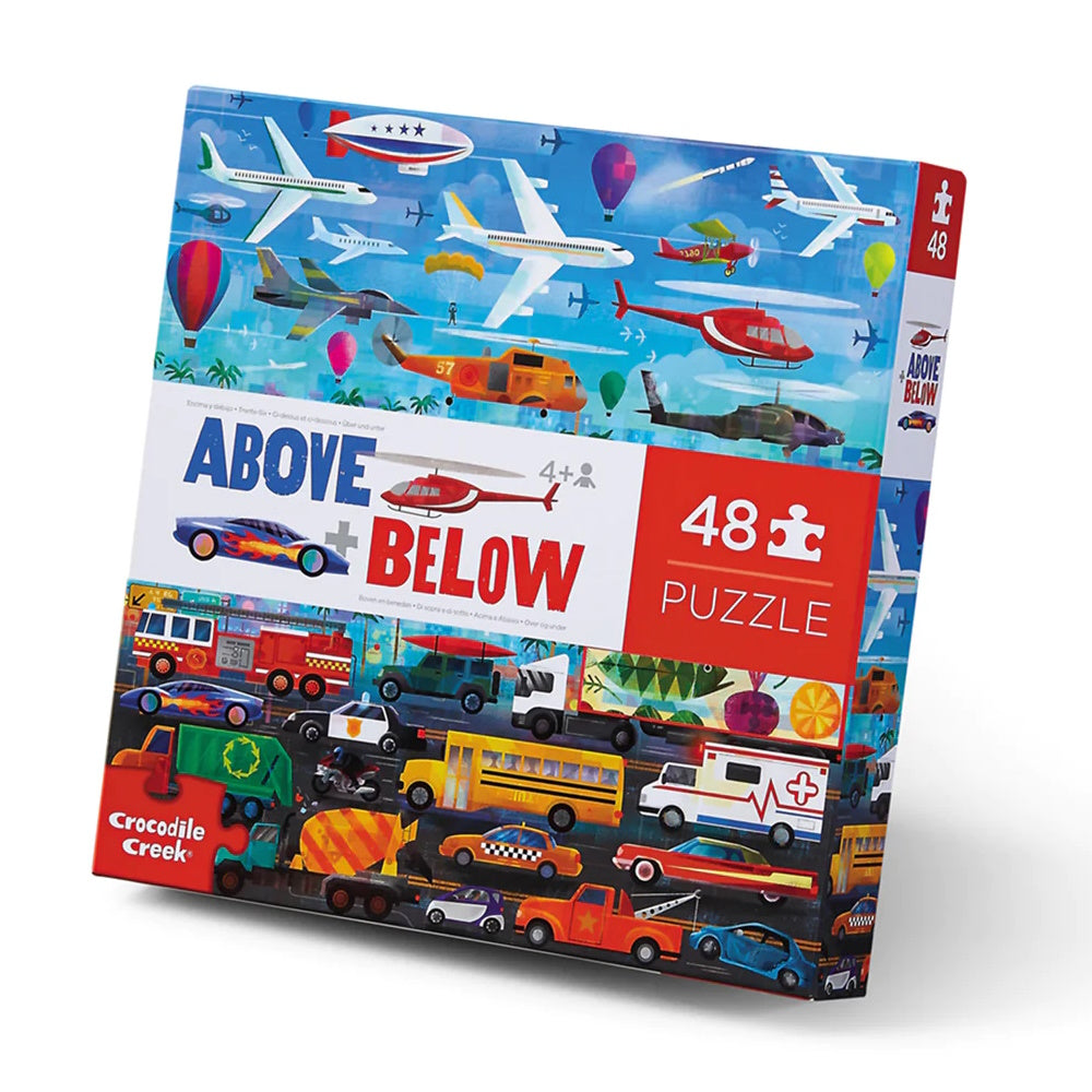 Crocodile Creek 48 Piece Puzzle - Above & Below Things that Go