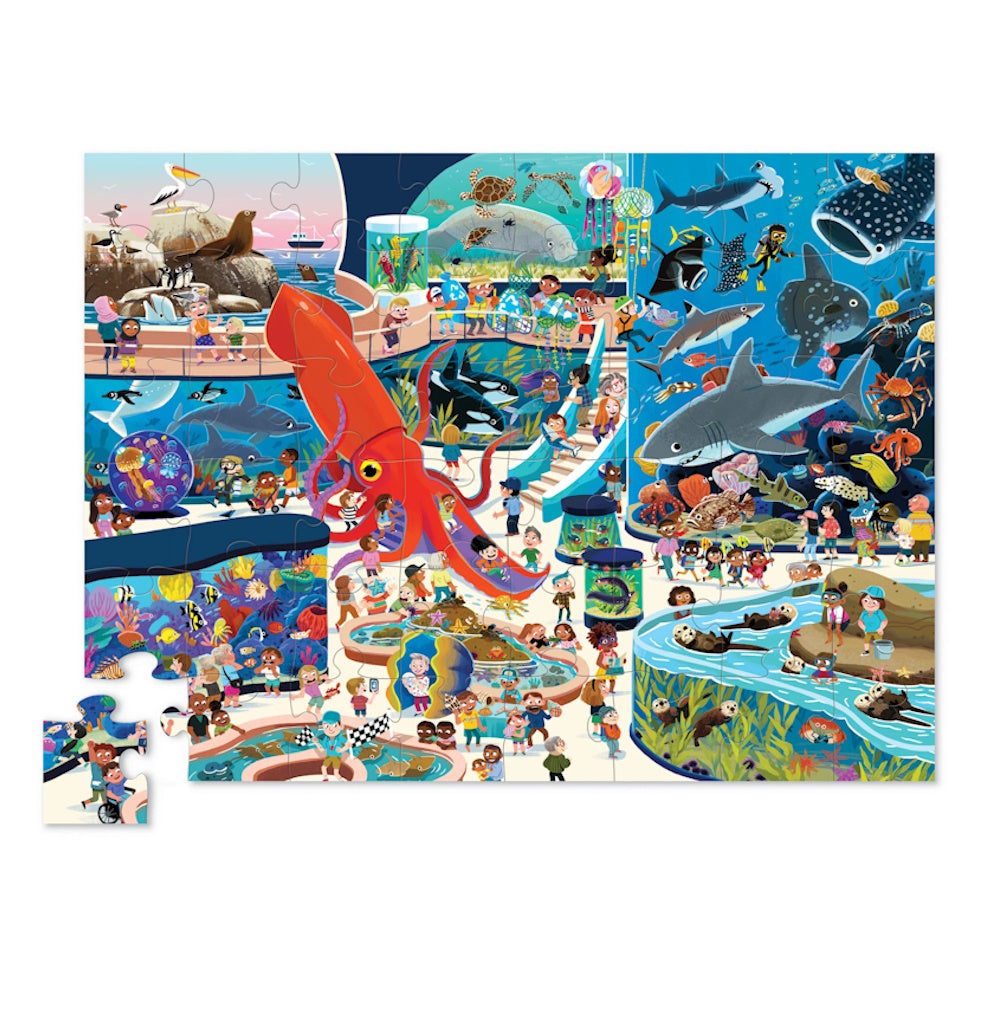 Crocodile Creek 48 Piece Puzzle - Day at the Aquarium