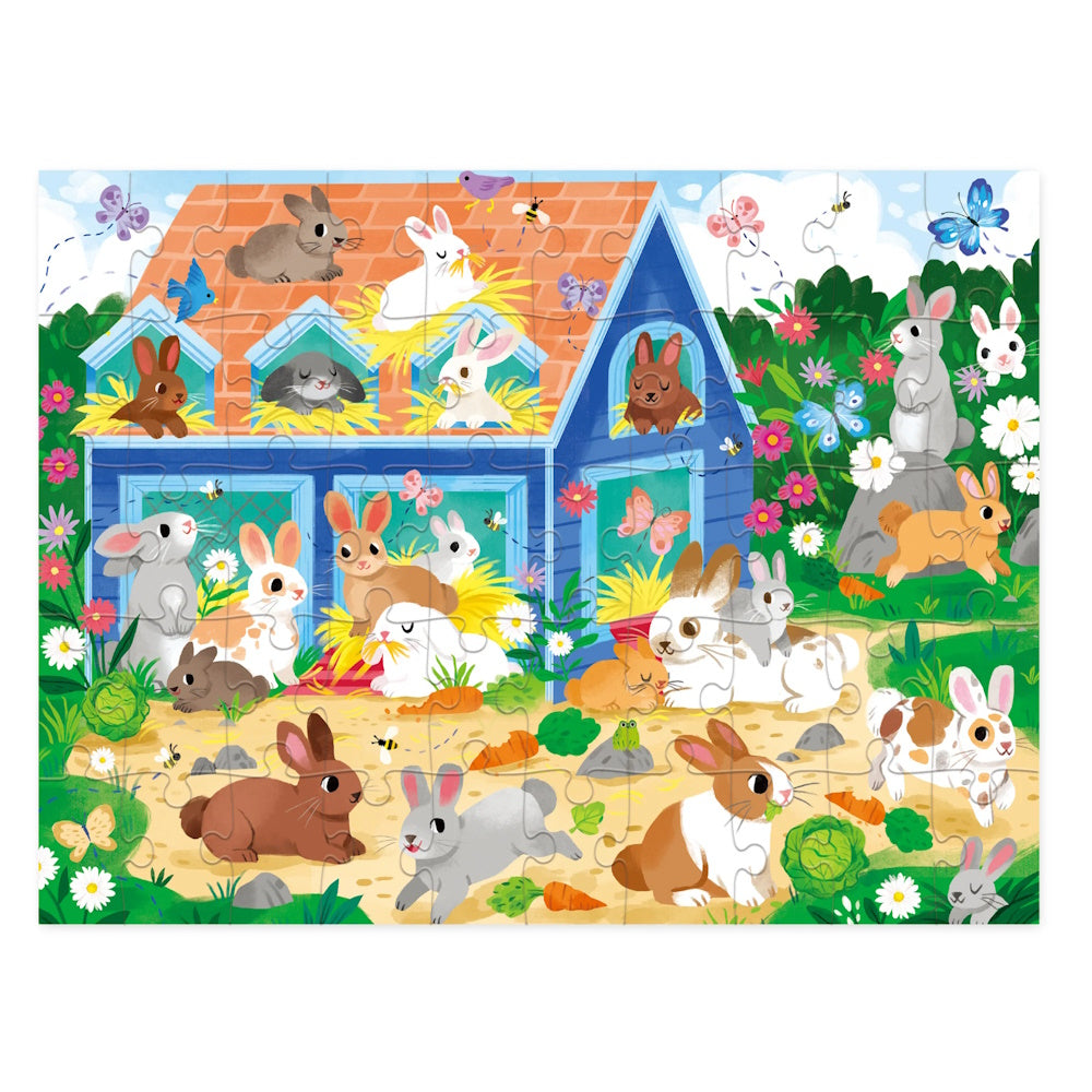 Crocodile Creek 50 Piece House Puzzle - Bunny House