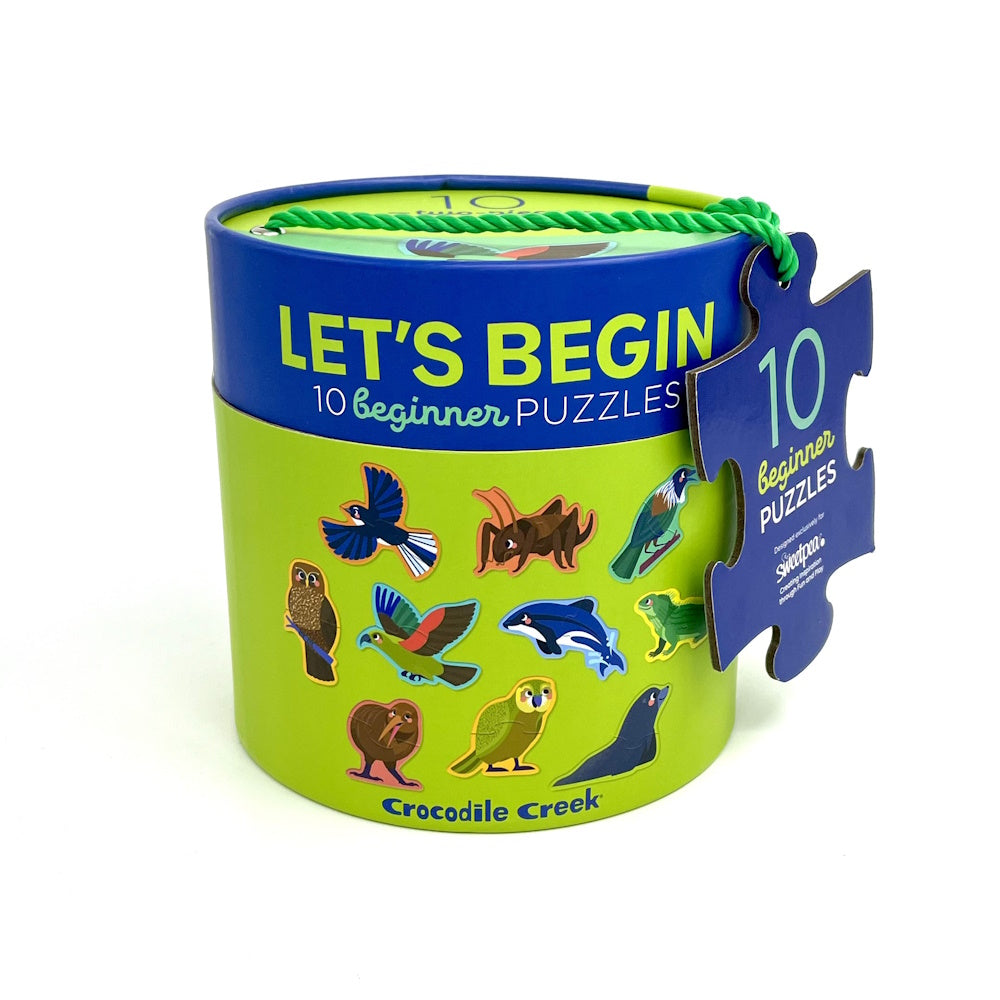 Crocodile Creek Let's Begin 2 Piece Puzzles - NZ Animals