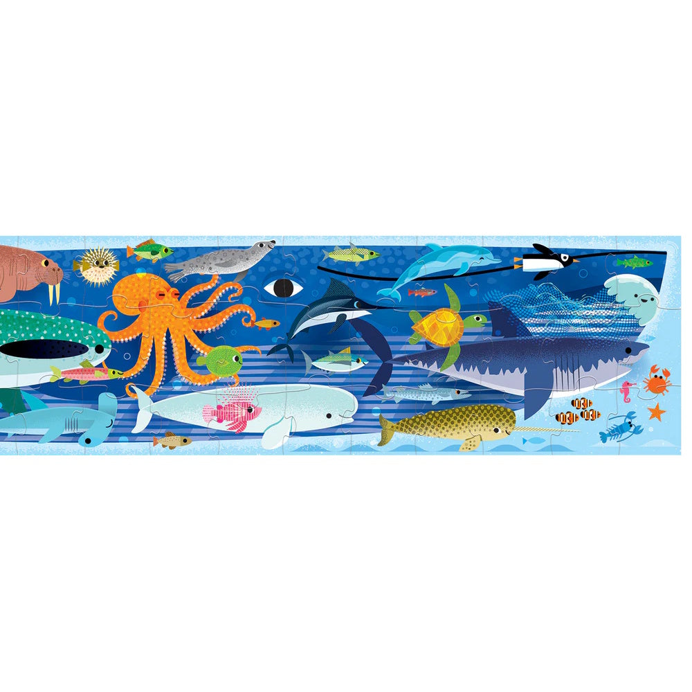 Crocodile Creek 60 Piece Super Duper Long Puzzle - Ocean