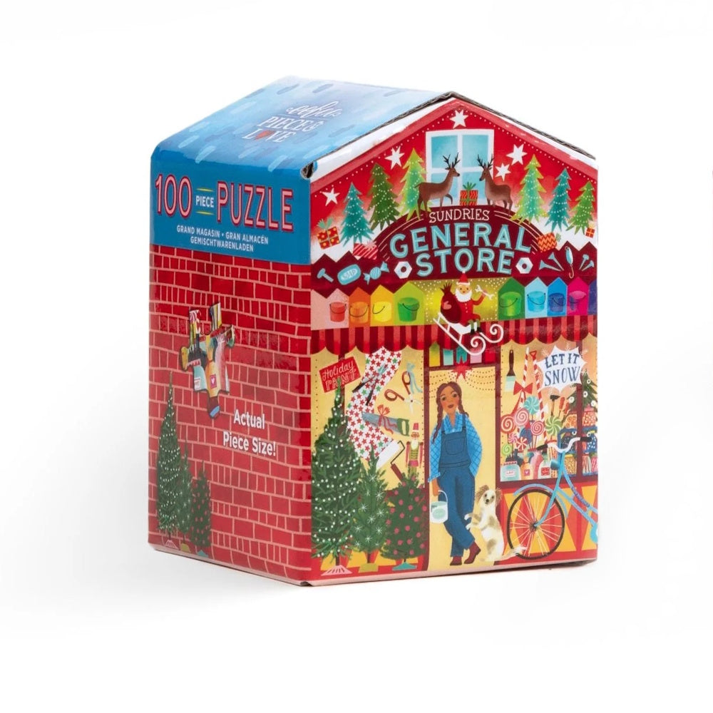eeBoo Christmas Market 100 Piece Puzzle - Assorted
