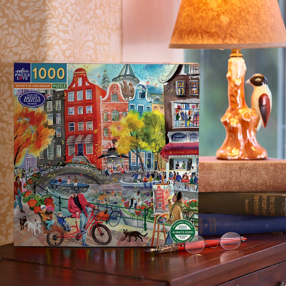 eeBoo 1000 Piece Puzzle - Artists in Amsterdam