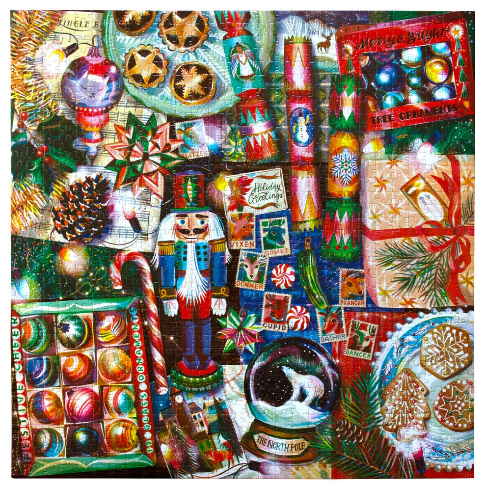 eeBoo 1000 Piece Puzzle - Christmas Decorations