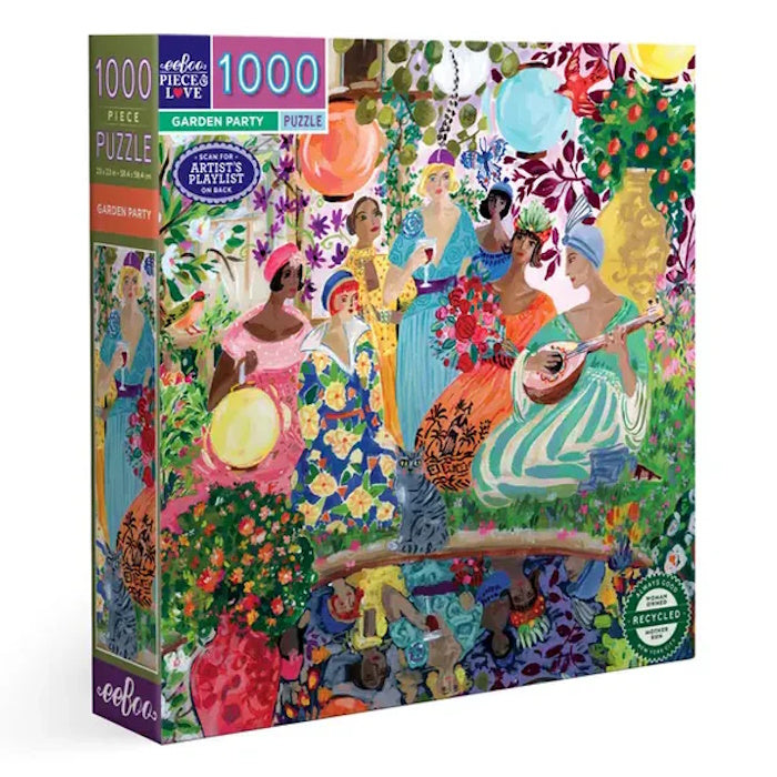 eeBoo 1000 Piece Puzzle - Garden Party (Damaged Box)