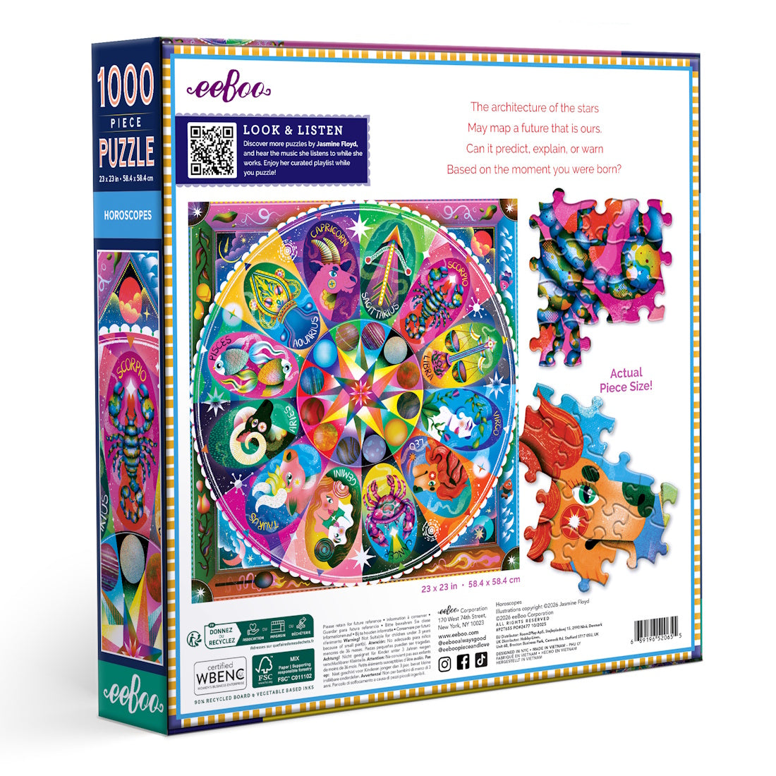 eeBoo 1000 Piece Puzzle - Horoscopes