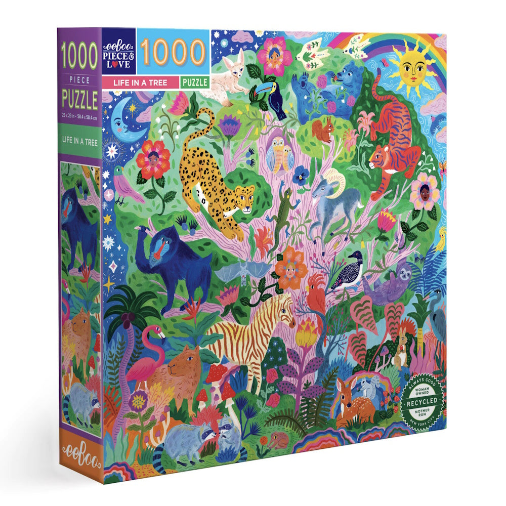 eeBoo 1000 Piece Puzzle - Life in a Tree