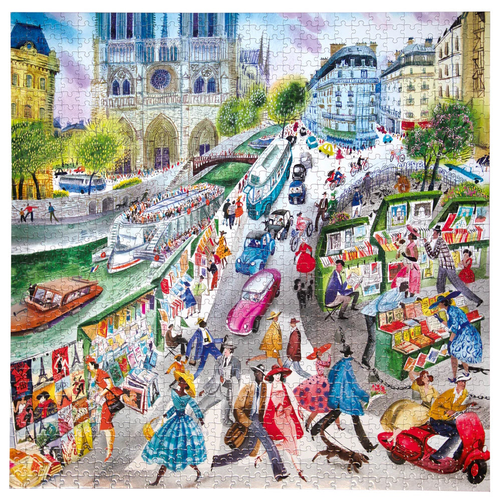 eeBoo 1000 Piece Puzzle - Paris Bookseller