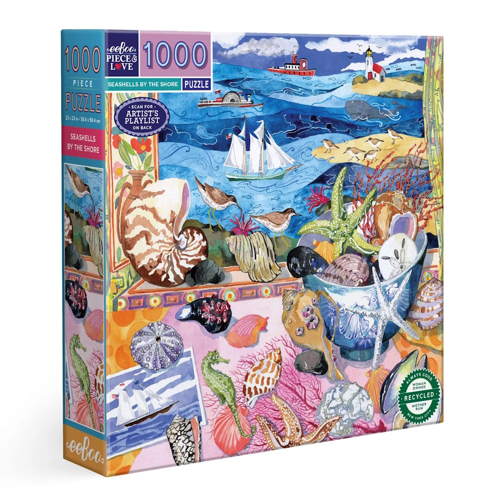eeBoo 1000 Piece Puzzle - Seashells by the Shore